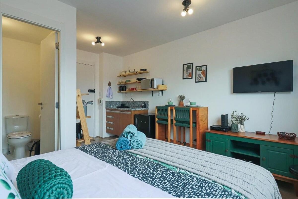 Aconchegante Studio No Bras Com Piscina/Metro Bras São Paulo Ngoại thất bức ảnh