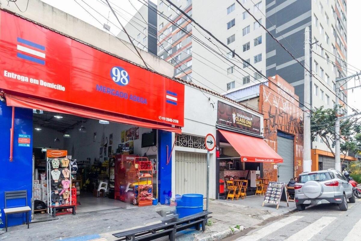 Aconchegante Studio No Bras Com Piscina/Metro Bras São Paulo Ngoại thất bức ảnh